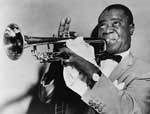 Photo of Louis Armstrong in the 1950's.