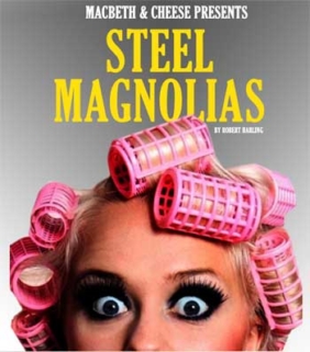 Ad promoting the play "Steel Magnolias".