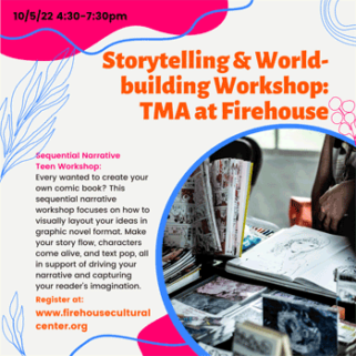 Storytelling Workshop for Teens in partnership with the Tampa Museum of Art.