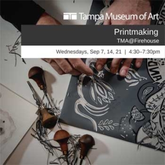 Tampa Museum of Art Printmaking Workshop.