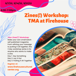 Zines Workshop for Teens In partnership with the Tampa Museum of Art.