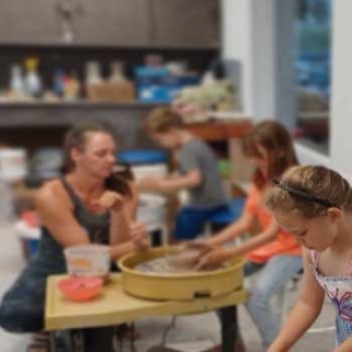 Mom and Me Clay class.