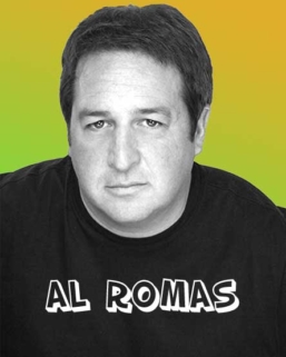 Head shot of Al Romas, comedian.