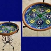 Mosaic Bird Bath