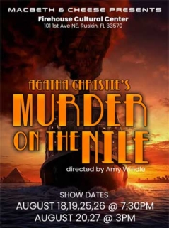 Poster for Agatha Christie's drama "Murder on the Nile".