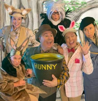 Promo photo of Winnie The Pooh characters for theater show for students.