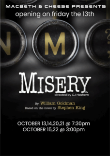 Misery Theater Poster for play "Misery".