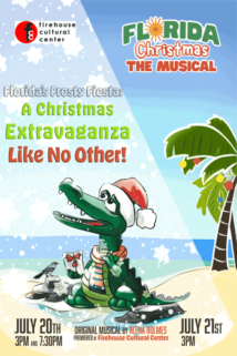 Florida Christmas THE MUSICAL graphic poster.