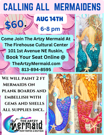 Mermaids Only: Paint Party! Aug 14.