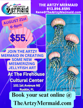 Mermaids Only: Jellyfish Art Party! Aug 21.