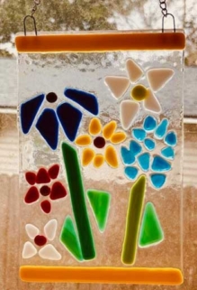 Glass Fusing Flowers example.