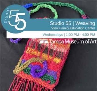 Graphic for Studio 55 | Weaving, offered by Tampa Museum of Art.