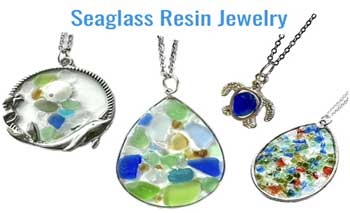 Seaglass Resin Jewelry