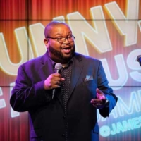 James Yon, standup comedian on stage.