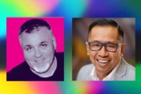 Headliner BC Murphy with Vien Phommachanh (the Comic Doc). 